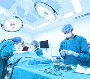 surgical crew in operating room procedure
