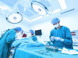 surgical crew in operating room procedure