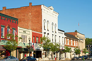 older downtown streetscape